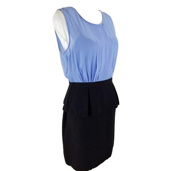 Max & Cleo~Women's Size 8~Black & Blue A-Line Career Ware to Work Dress NWT $138 - Picture 7 of 7